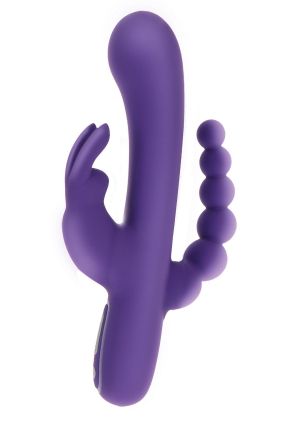 Triple Pleasure Vibrator, purple (21.5cm)